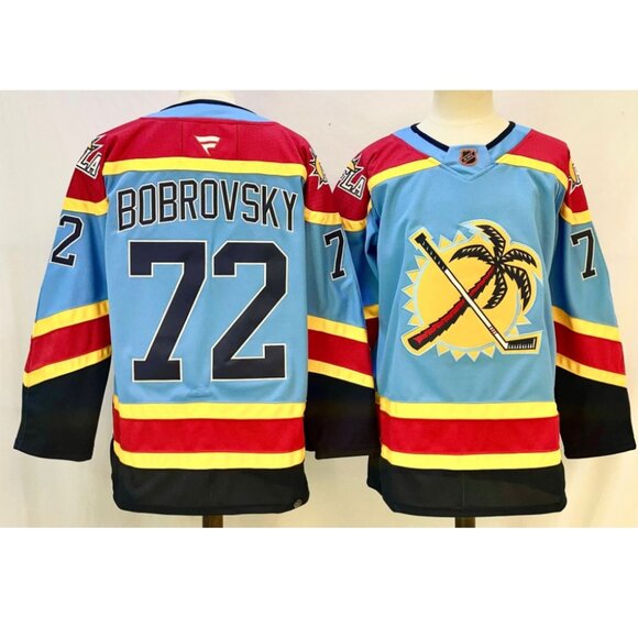 Mens Sergei Bobrovsky Blue Jersey Stitched